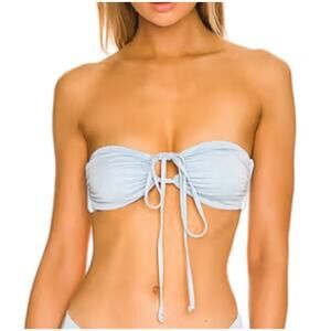 L*Space Sky Blue Dawn Bikini Top L